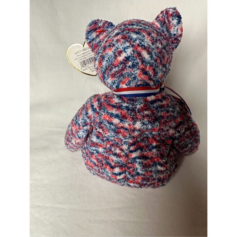 RARE Ty Beanie Baby USA 2000 Bear Proud To Be An American TAG ERRORS Retired #44 - Picture 3 of 7